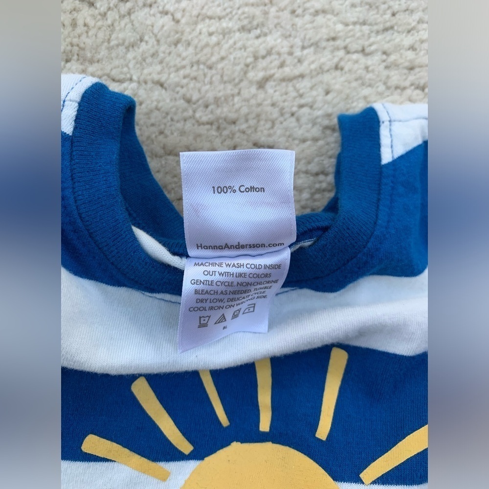 Hanna Andersson Size 85, 2T, Sun and Rain Graphic Tee - Picture 4 of 7